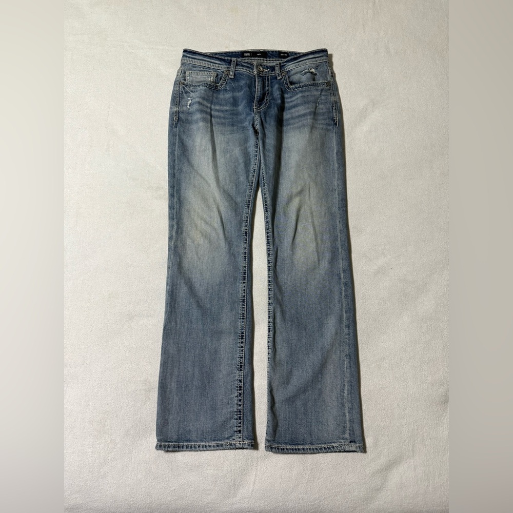 BKE‎ Aiden Jeans Mens 31x30 Blue Bootcut Low Rise Medium Wash Stretch Denim